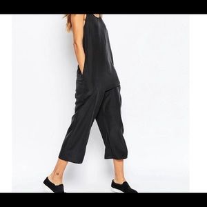 ASOS minimal jumpsuit - charcoal grey/black